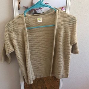 Girls tan cardigan